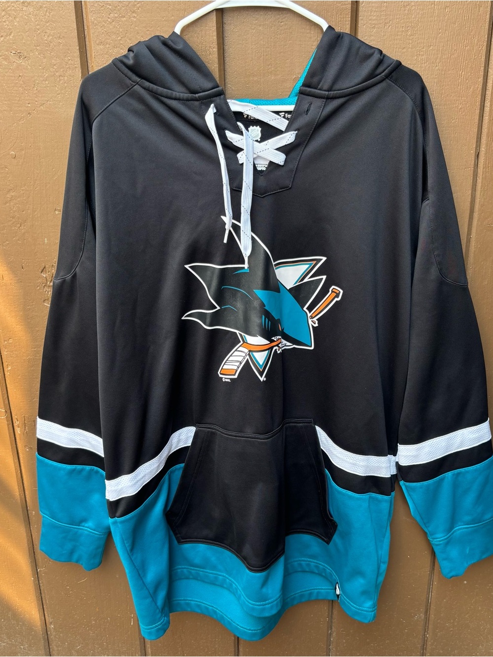 NHL San Jose Sharks Hockey Fanatics XL Mens Hoodie Black